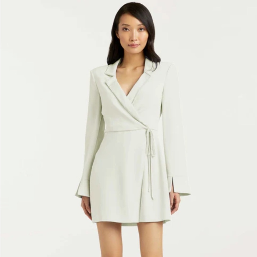 Cinq à Sept WHITE Mini Dress